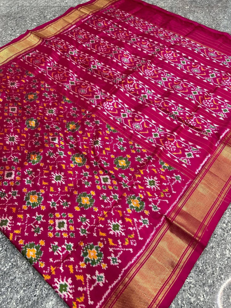 Pochampalli Print Dolla Silk Saree