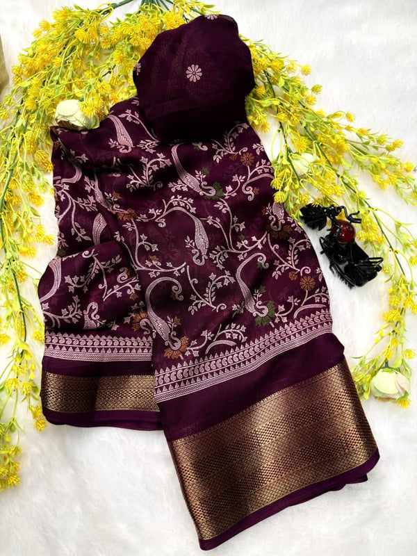 Ajrakh Print Artisan Saree