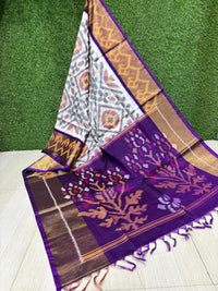 Pochampalli Ikkat Dolla Silk Saree