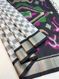 Pochampalli Weave Dolla Silk Saree