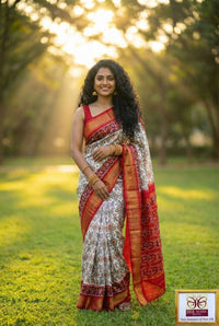 Pochampalli Print Dolla Silk Saree