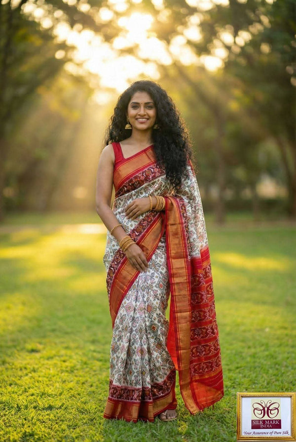 Pochampalli Print Dolla Silk Saree