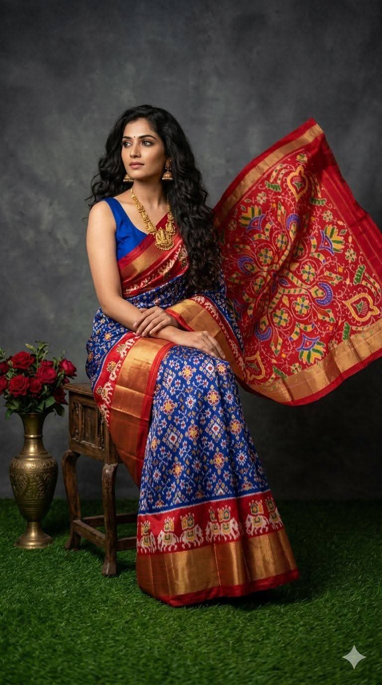 Pochampalli Dolla Silk Designer Saree