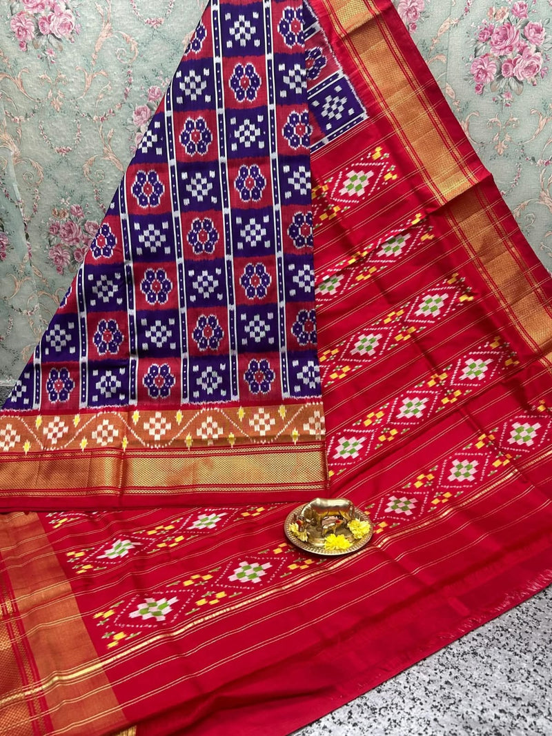 Pochampalli Weave Dolla Silk Saree