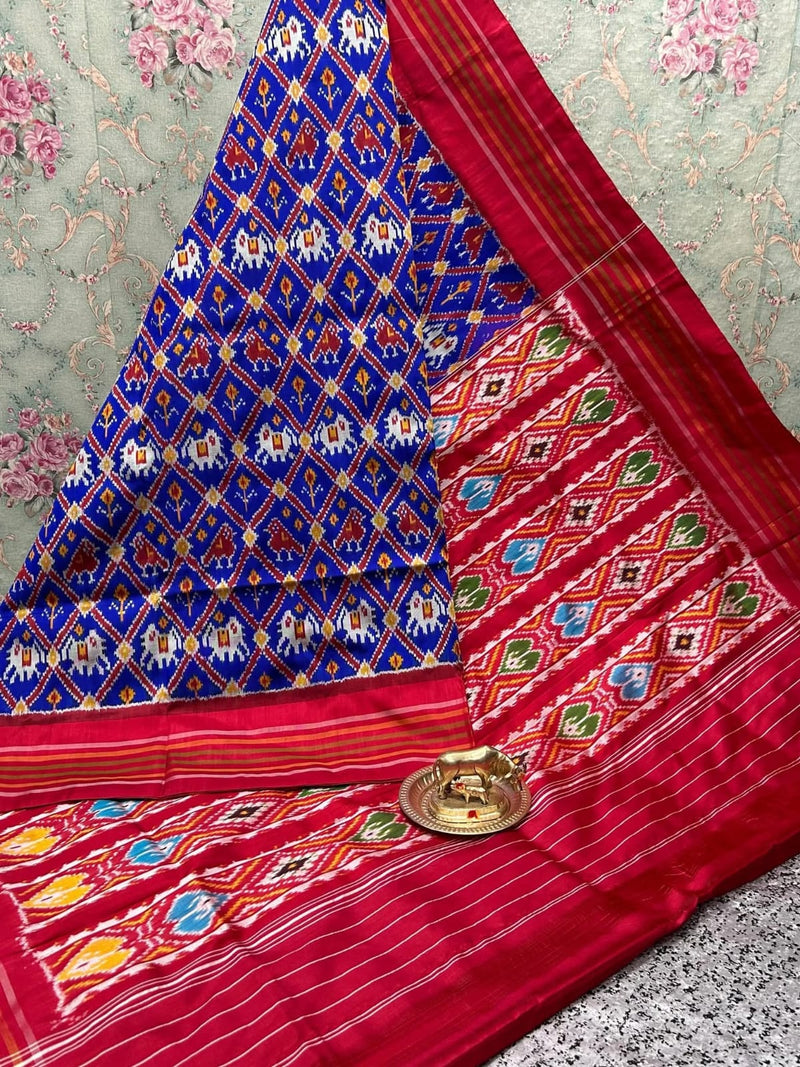 Pochampalli Ikkat Dolla Silk Saree