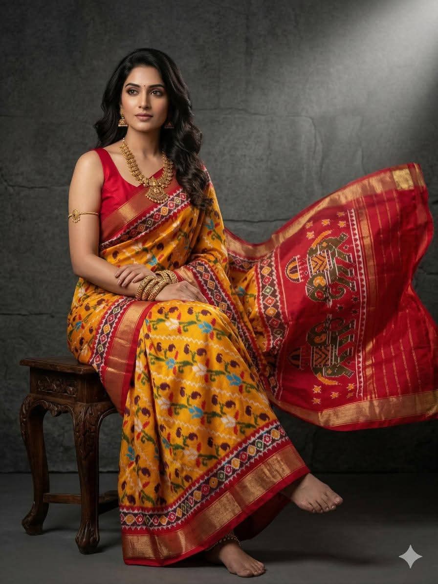 Kalamkari Print Dolla Silk Saree