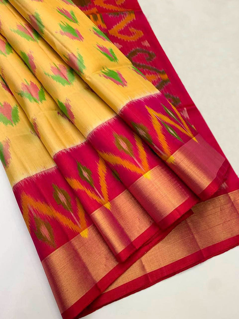 Pochampalli Weave Dolla Silk Saree