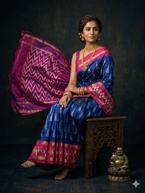 Pochampalli Dolla Silk Ethnic Saree