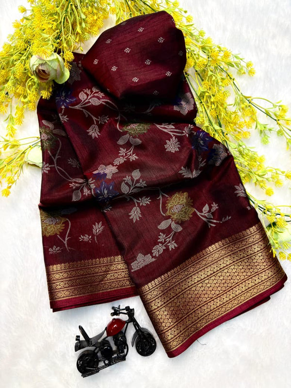 Ajrakh Print Artisan Saree