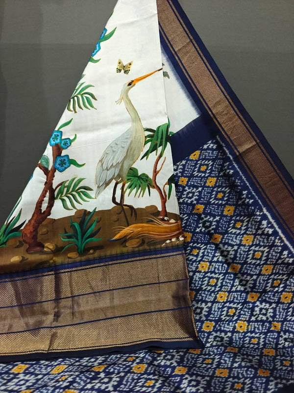 Pochampalli Ikkat Dolla Silk Saree