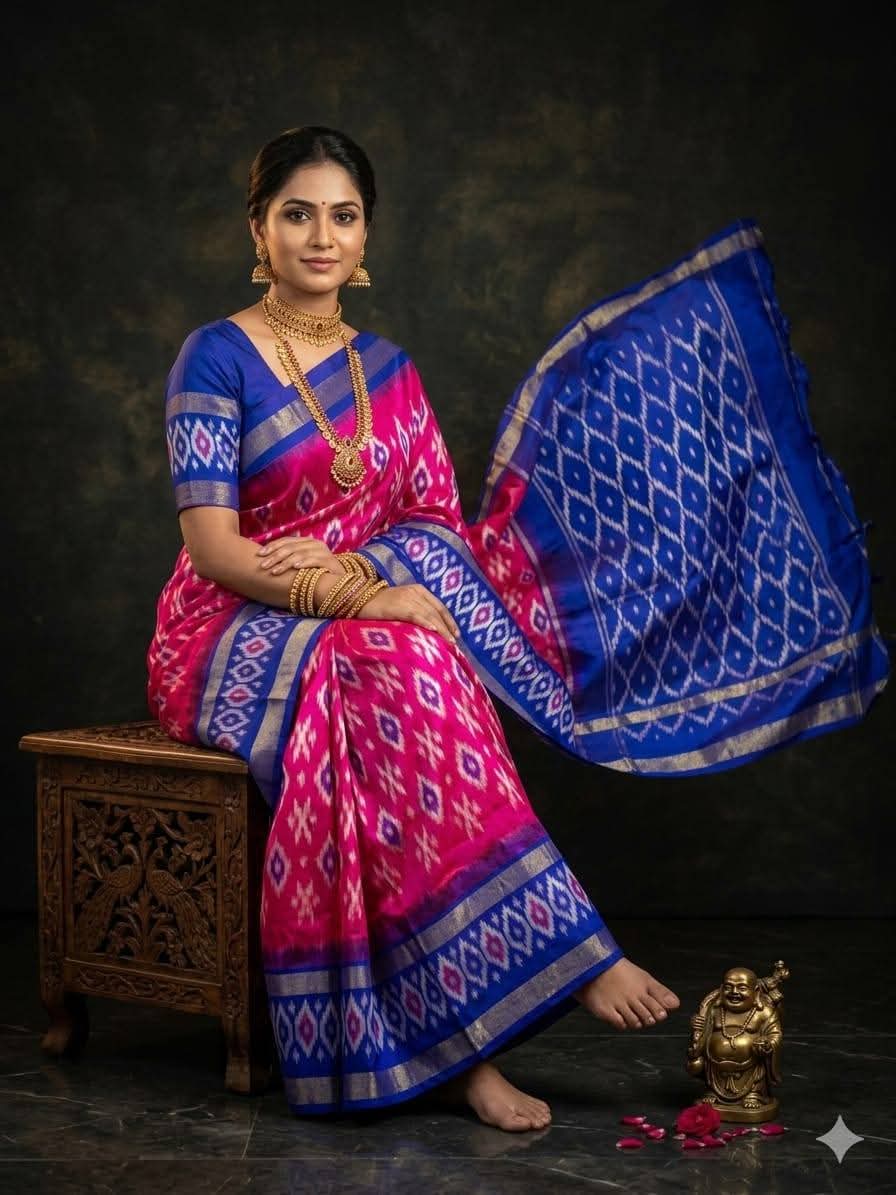 Pochampalli Print Dolla Silk Saree
