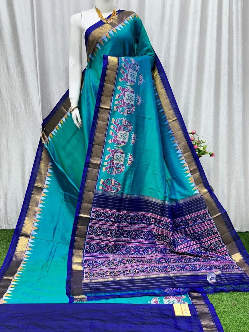 Pochampalli Weave Dolla Silk Saree