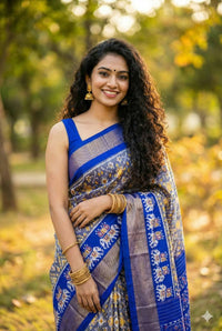 Pochampalli Dolla Silk Ethnic Saree