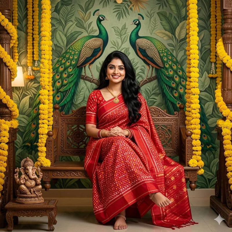 Pochampalli Dolla Silk Saree