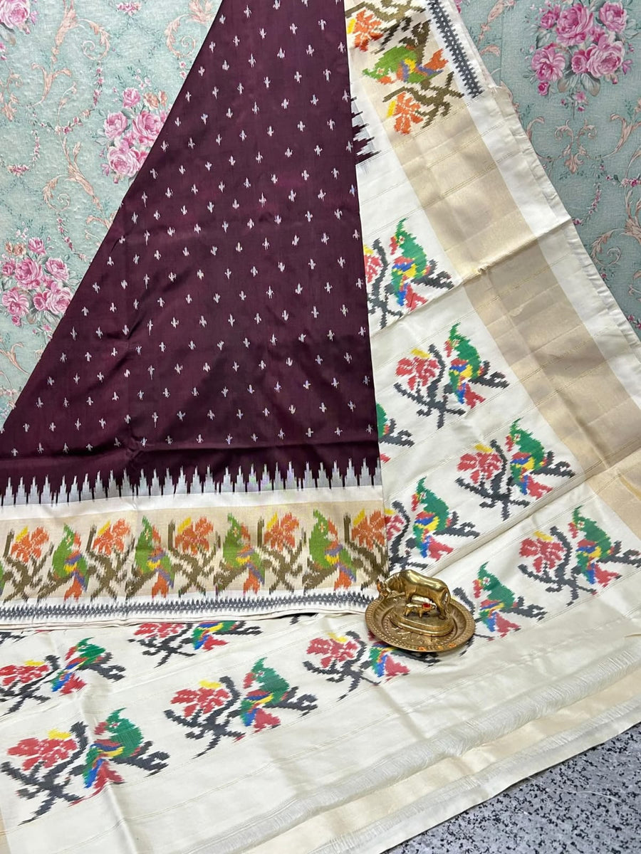 Pochampalli Ikkat Dolla Silk Saree
