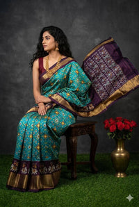 Pochampalli Weave Dolla Silk Saree