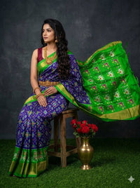 Pochampalli Weave Dolla Silk Saree