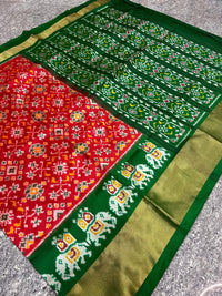 Pochampalli Print Dolla Silk Saree