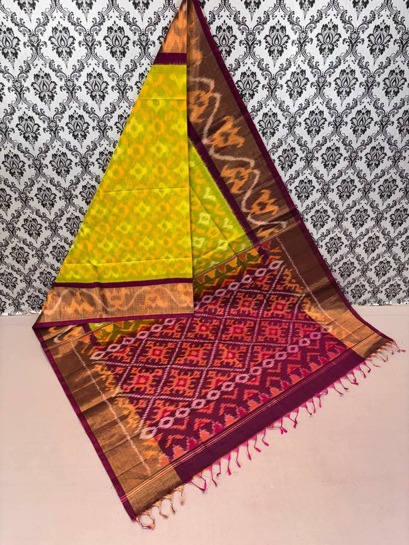 Pochampalli Weave Dolla Silk Saree