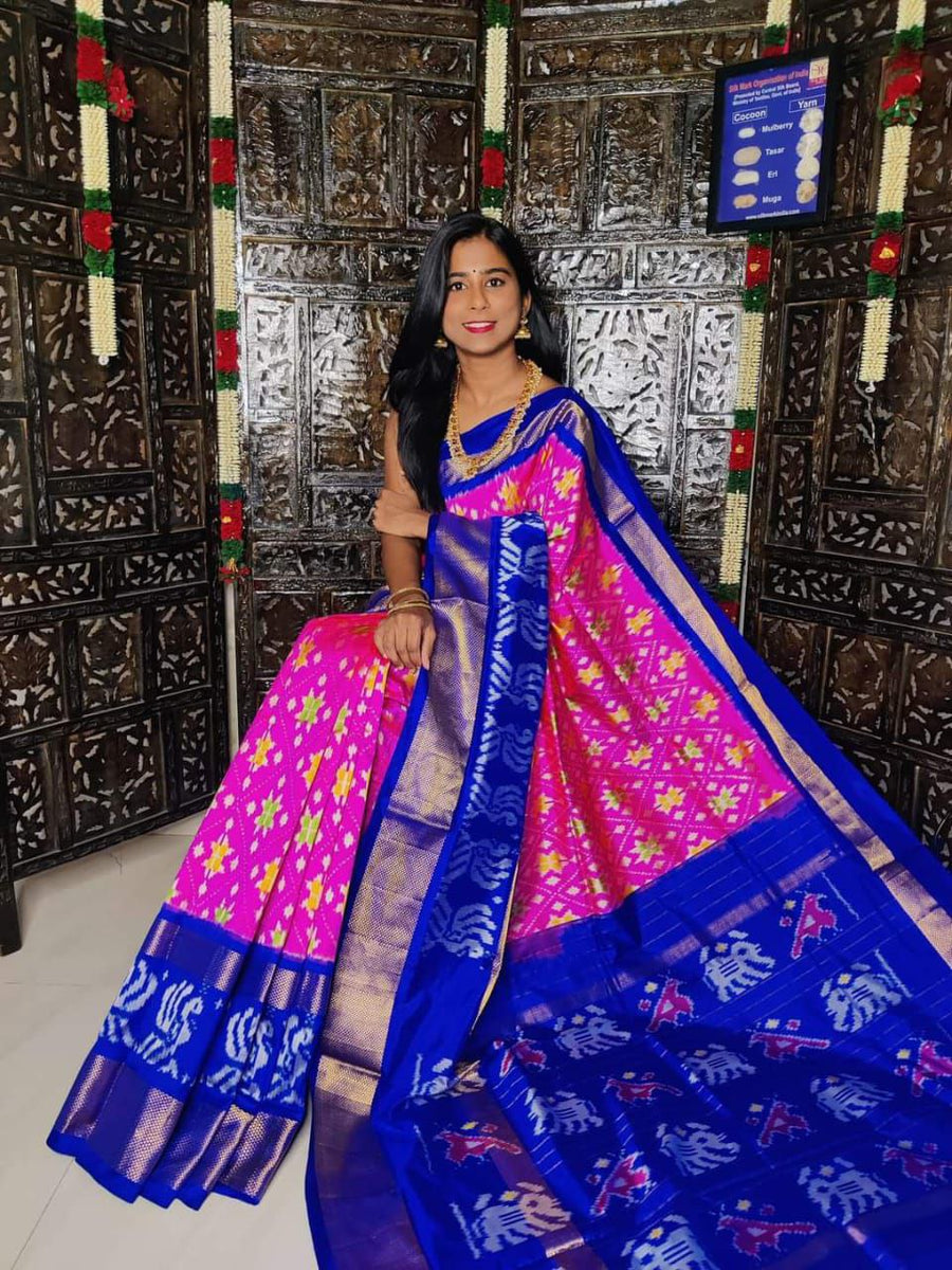 Pochampalli Ikkat Traditional Silk Saree