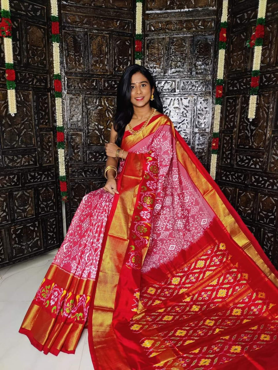 Pochampalli Weave Dolla Silk Saree