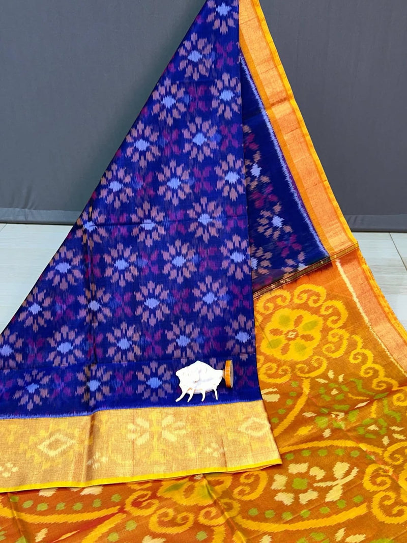Pochampalli Weave Dolla Silk Saree