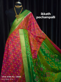 Pochampalli Ikkat Silk Saree