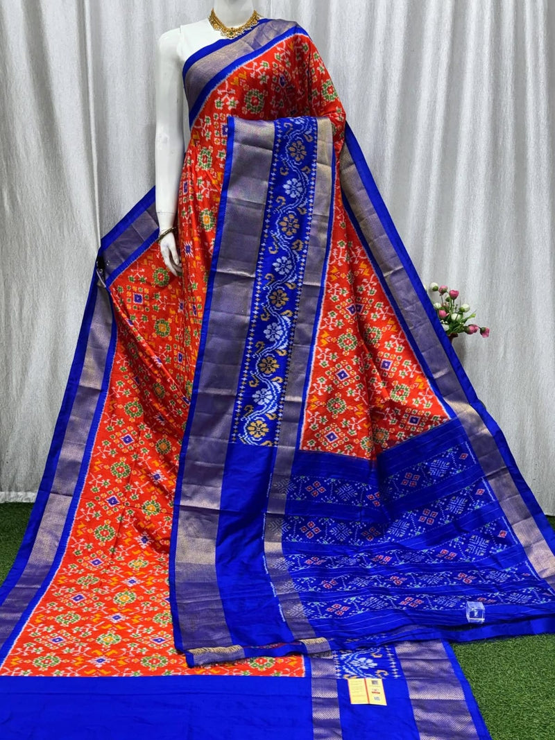 Pochampalli Weave Dolla Silk Saree