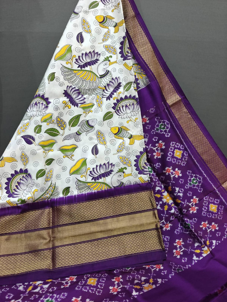 Pochampalli Ikkat Dolla Silk Saree