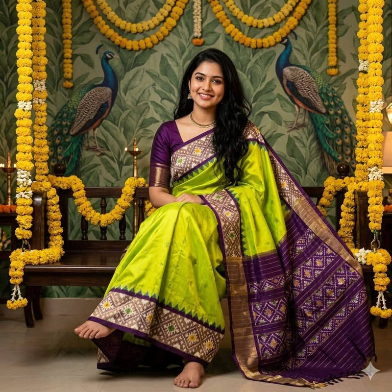 Pochampalli Print Dolla Silk Saree