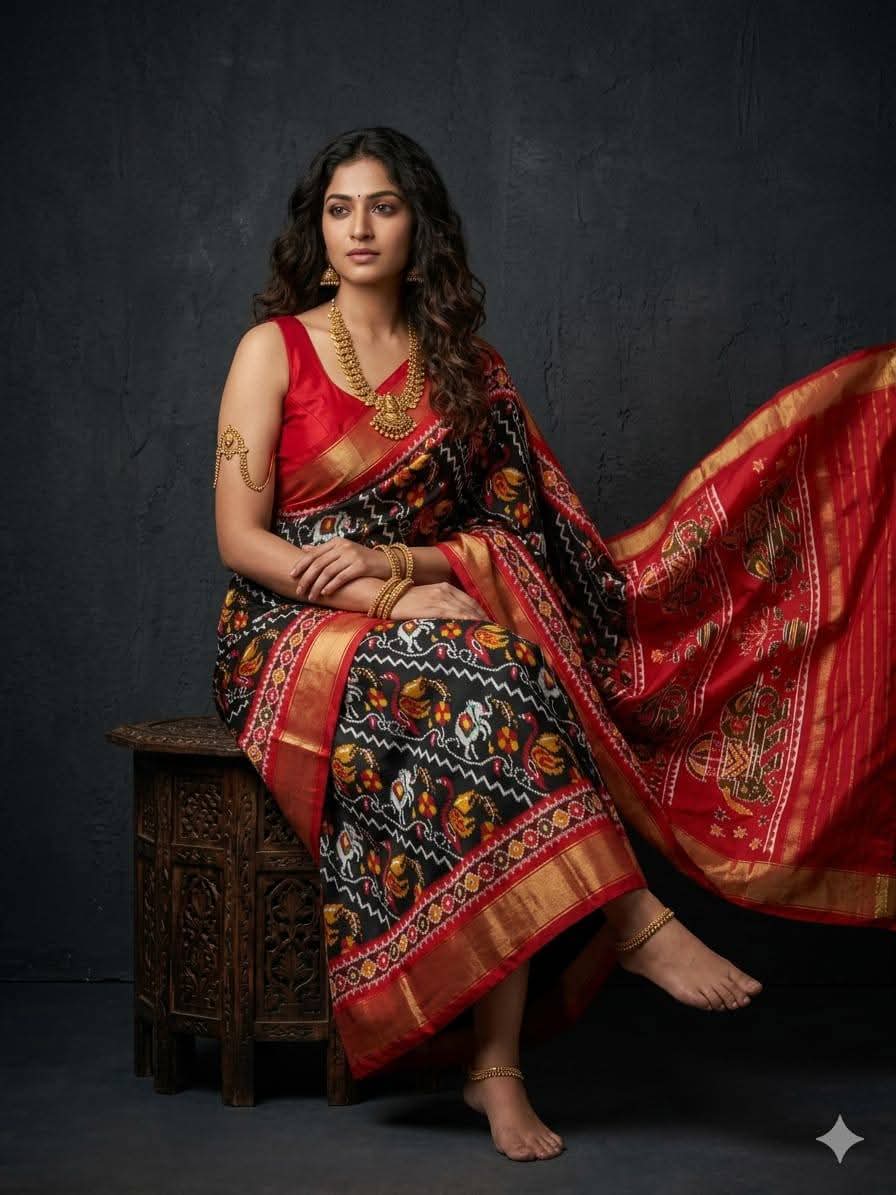 Kalamkari Print Dolla Silk Saree