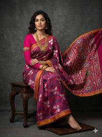 Kalamkari Art Dolla Silk Saree