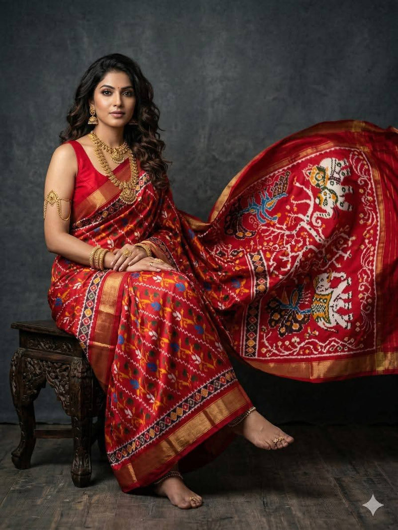 Kalamkari Dolla Silk Saree