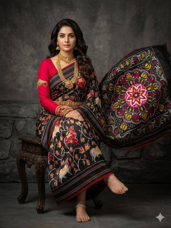 Kalamkari Print Dolla Silk Saree