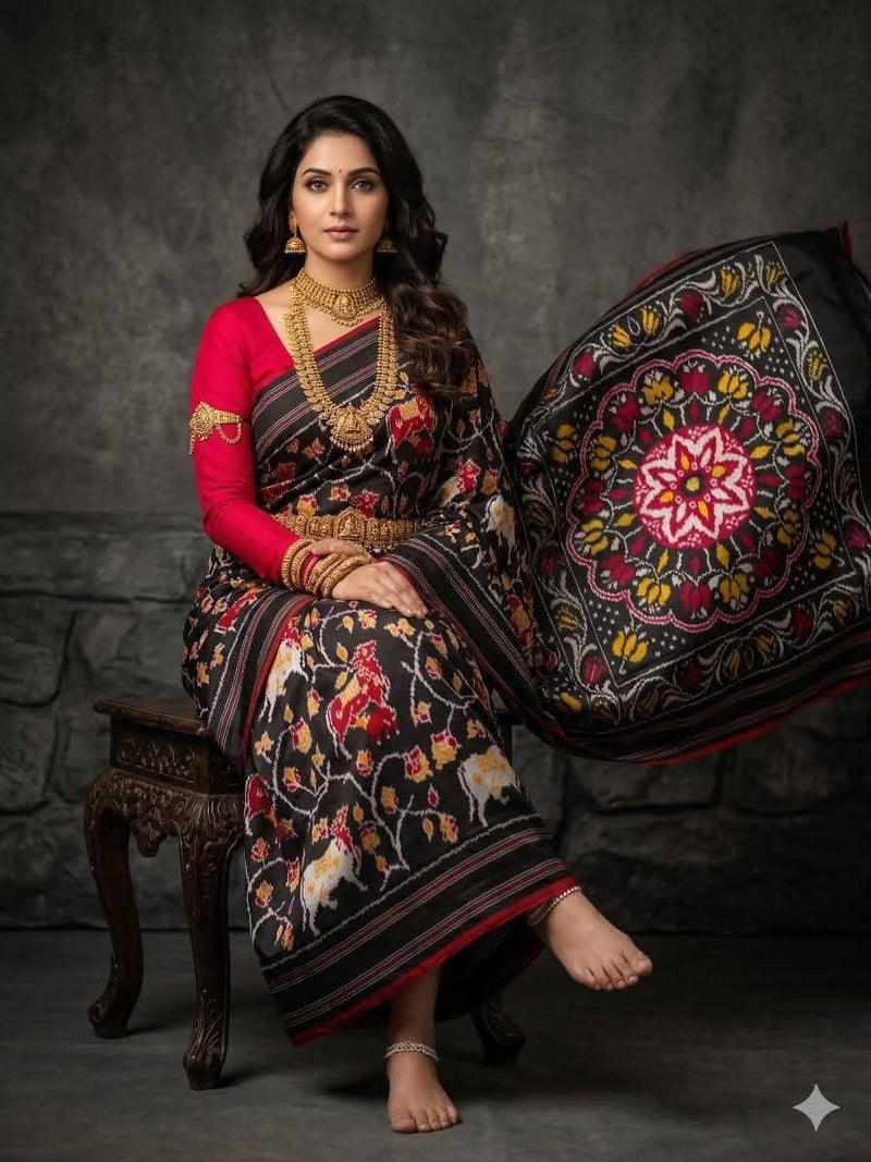 Kalamkari Print Dolla Silk Saree