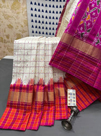 Pochampalli Ikkat Dolla Silk Saree