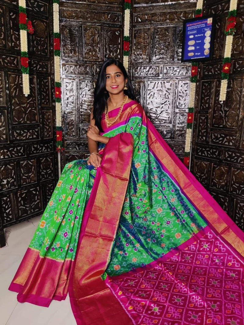 Pochampalli Ikkat Traditional Silk Saree