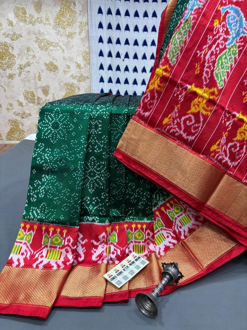 Pochampalli Ikkat Dolla Silk Saree
