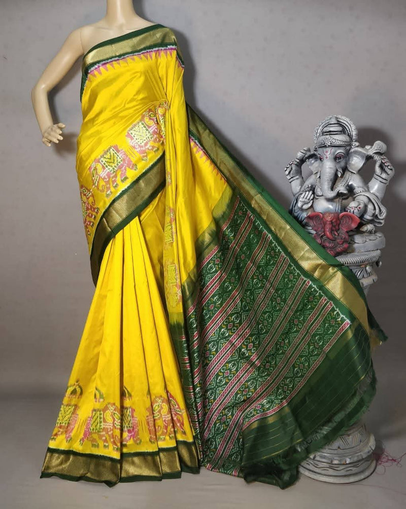 Pochampalli Weave Dolla Silk Saree