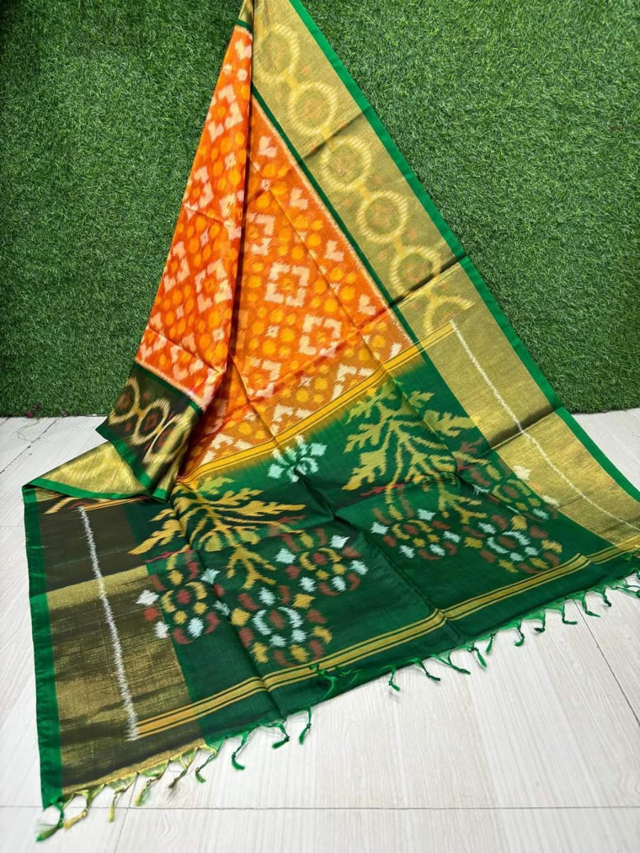 Pochampalli Weave Dolla Silk Saree