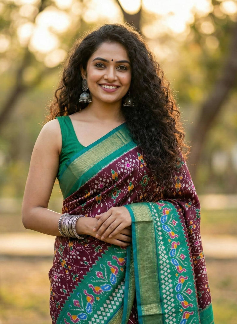 Pochampalli Dolla Silk Designer Saree