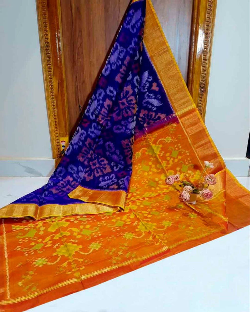 Pochampalli Dolla Silk Ethnic Saree