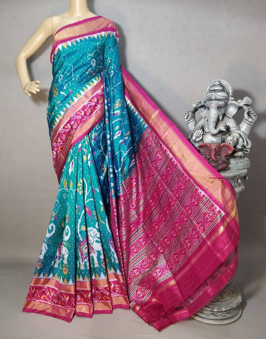 Pochampalli Weave Dolla Silk Saree