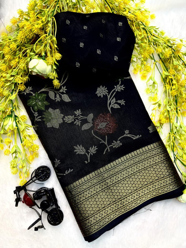 Ajrakh Print Artisan Saree