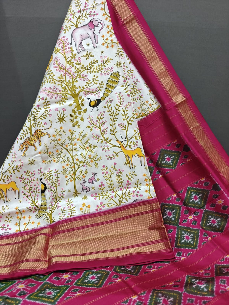 Pochampalli Print Dolla Silk Saree
