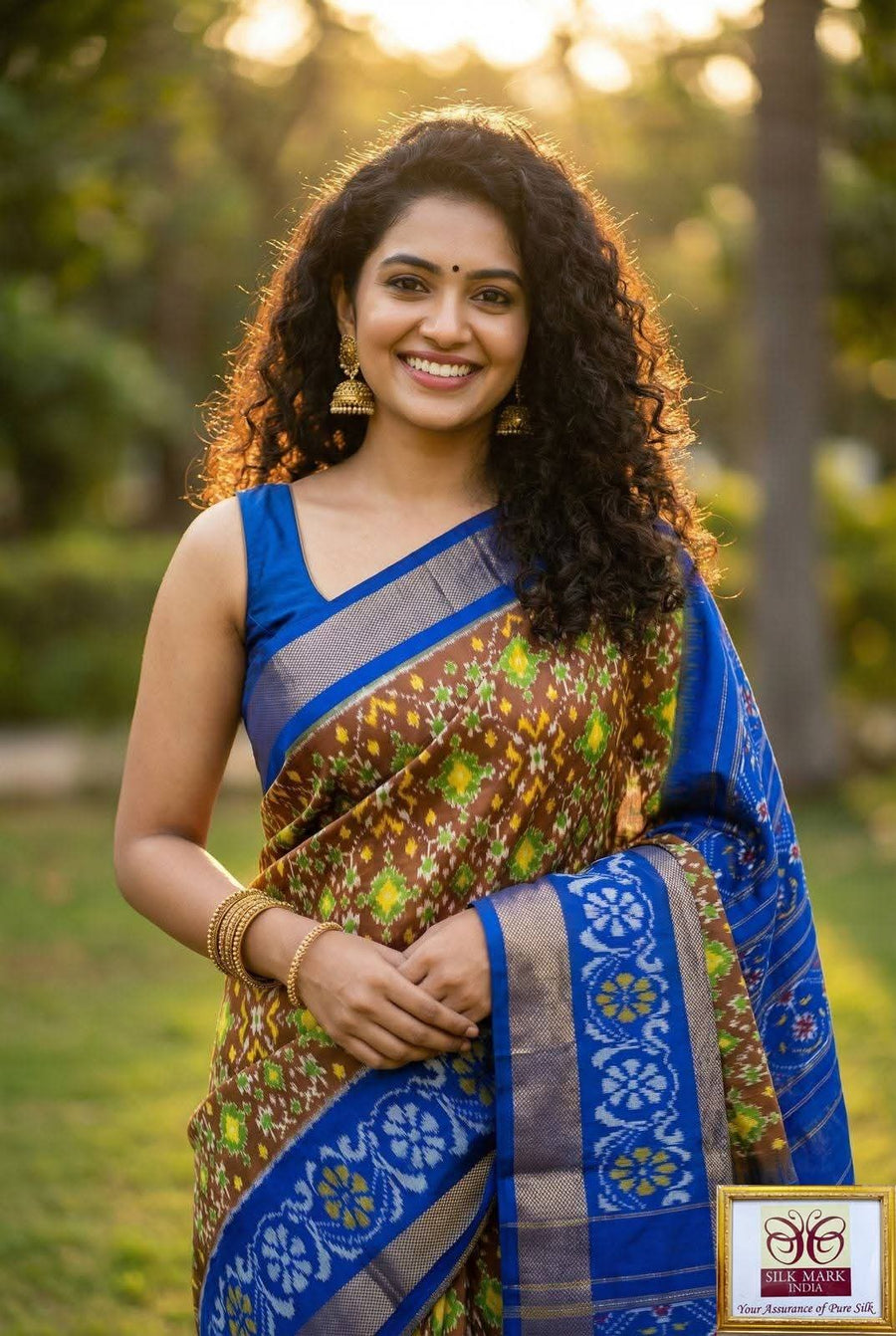 Pochampalli Weave Dolla Silk Saree