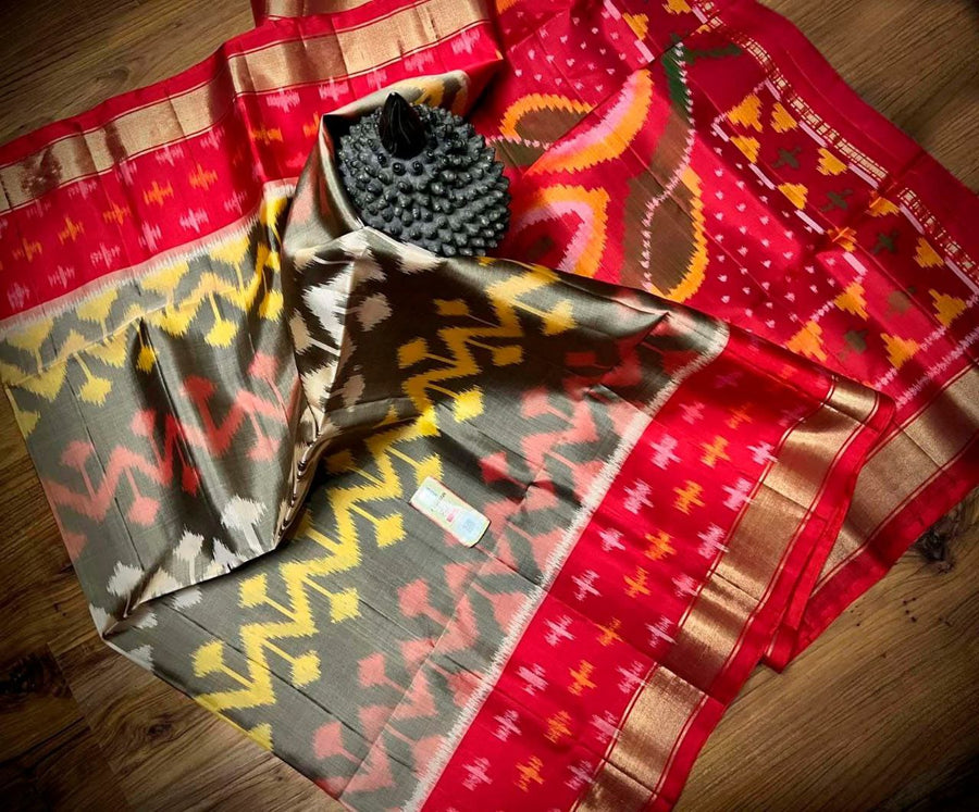 Pochampalli Print Dolla Silk Saree