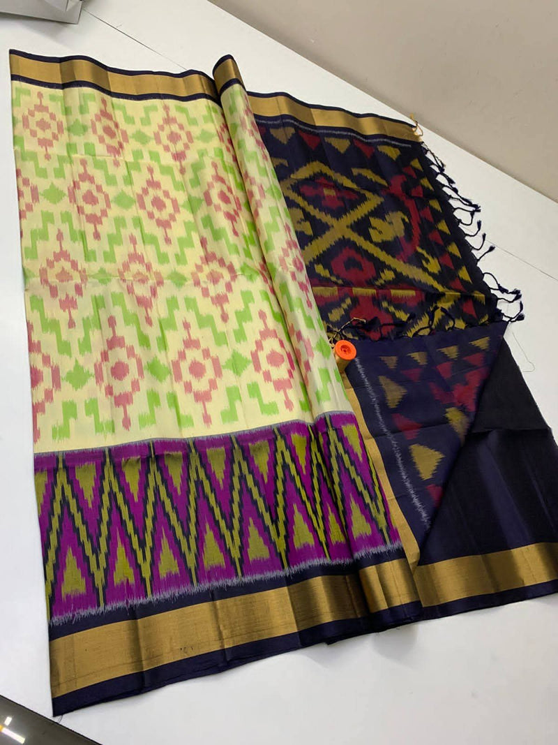 Pochampalli Weave Dolla Silk Saree