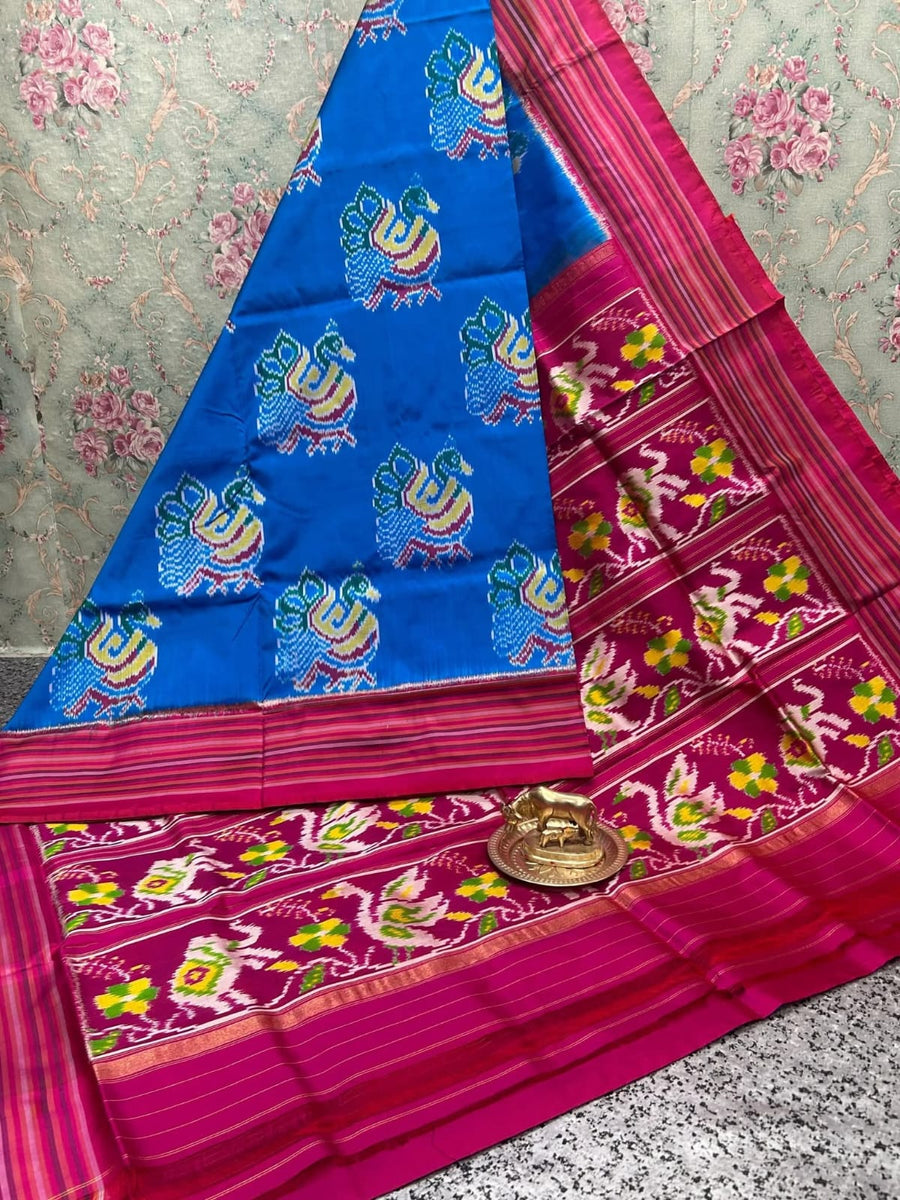 Pochampalli Ikkat Dolla Silk Saree