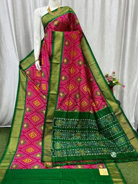 Pochampalli Ikkat Dolla Silk Saree